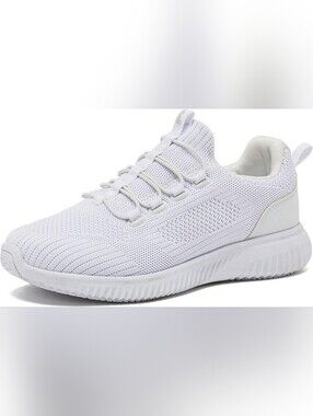 AVIA All-White Knit Athletic Sneaker